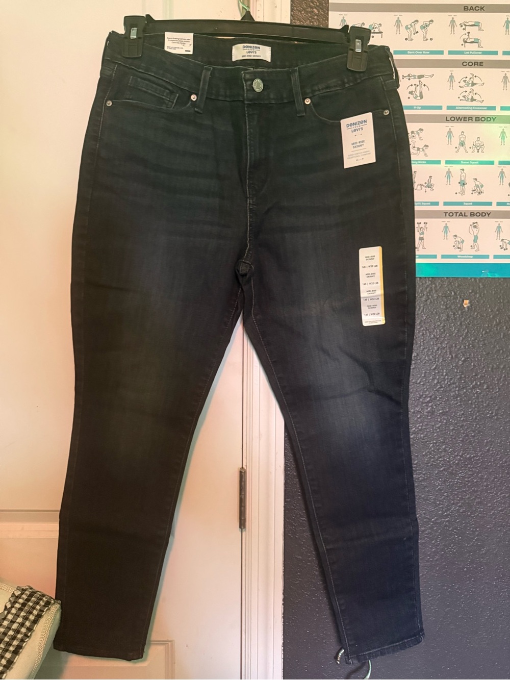Dark Wash High-Rise Skinny Jeans